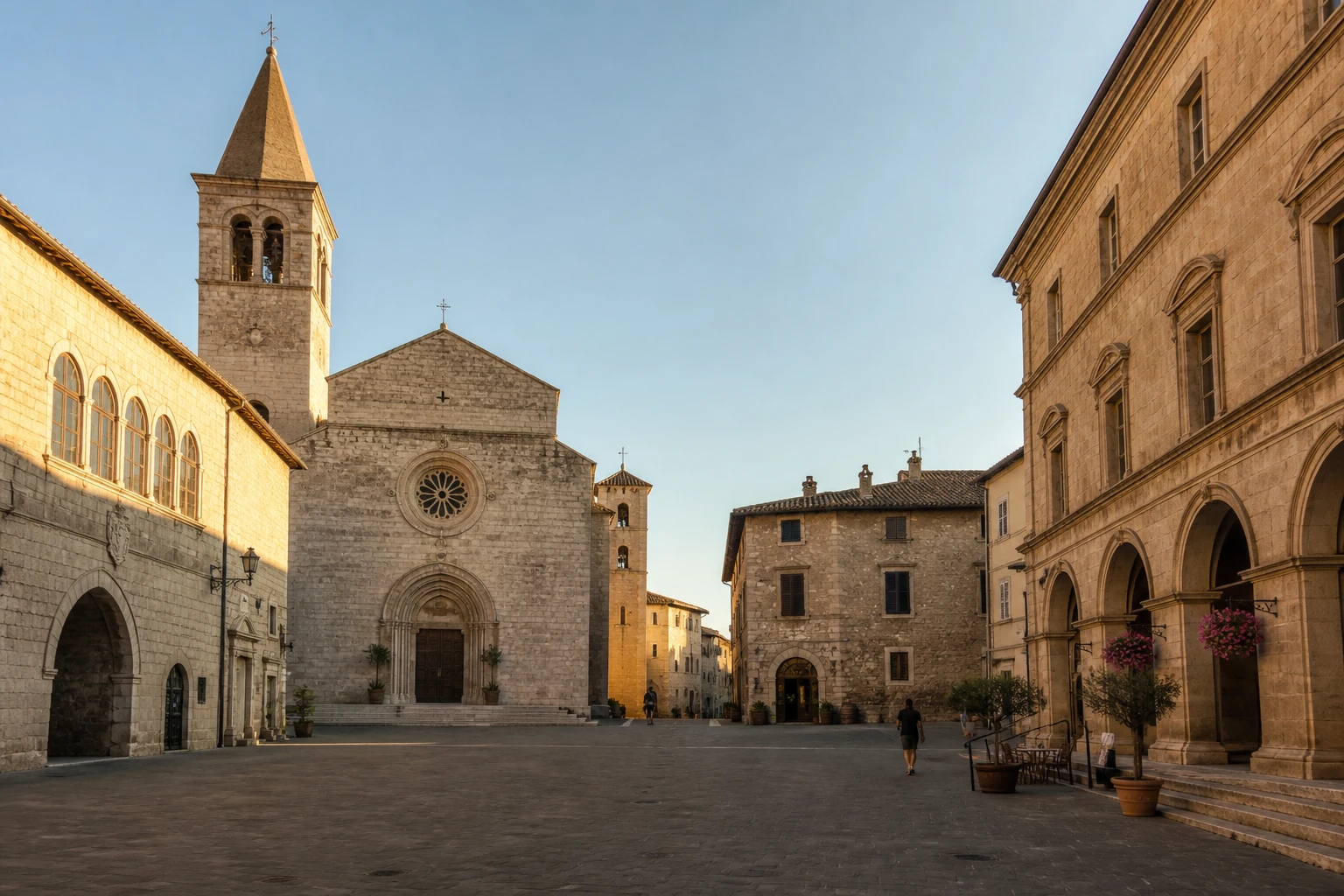 Piazza medievale di Bevagna