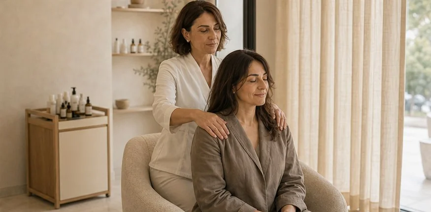 Trattamento rilassante per spalle e cervicale