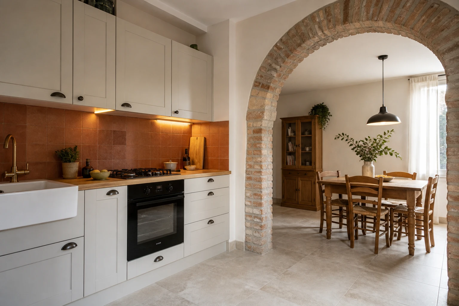 Cucina ristrutturata vicino Arezzo