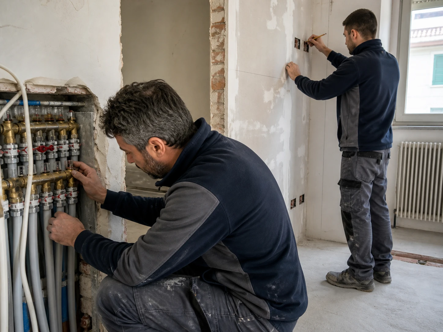Lavorazioni impiantistiche coordinate