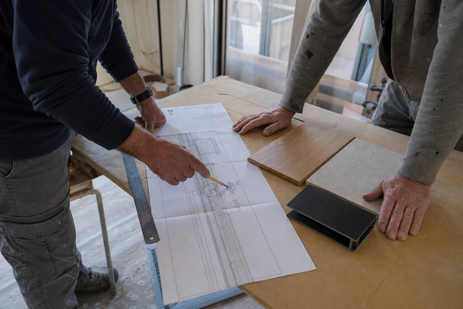 Campioni di materiali verificati sul progetto