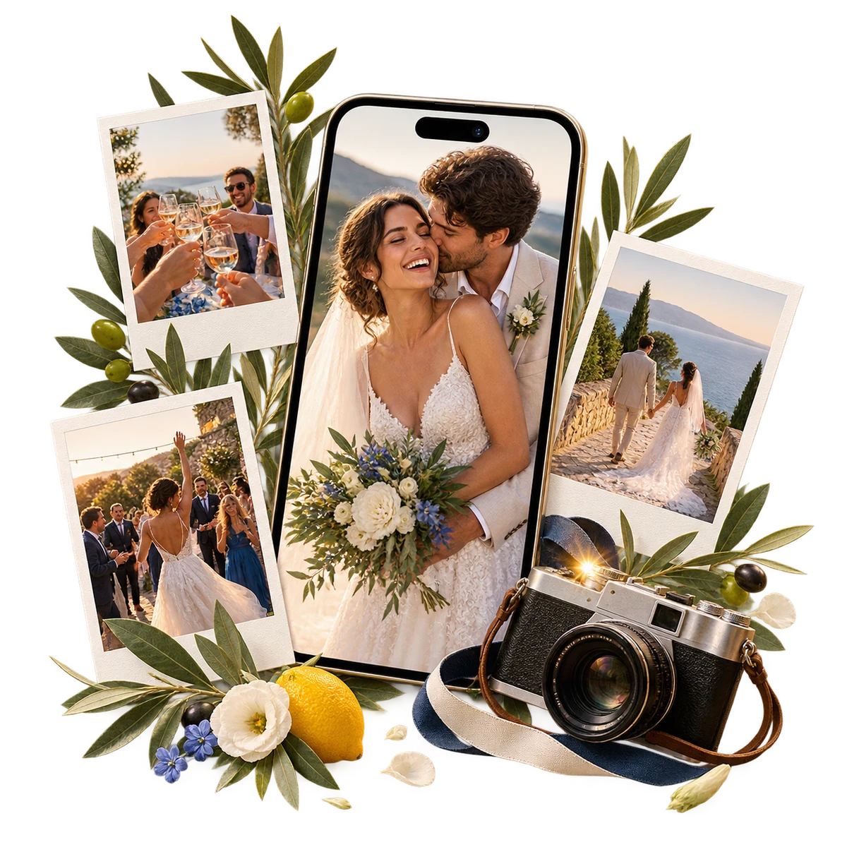Foto e video condivisi dagli invitati