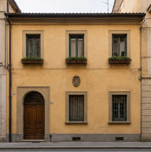 Facciata dell'affittacamere Le Tre Finestre a Modena
