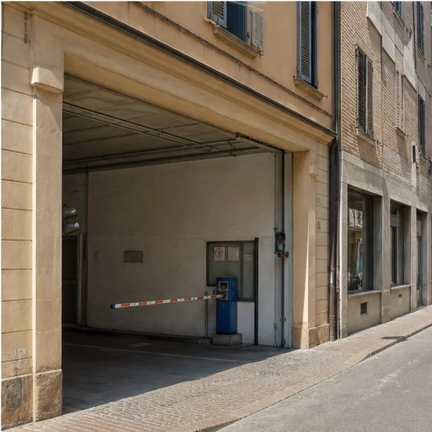 Ingresso del parcheggio convenzionato