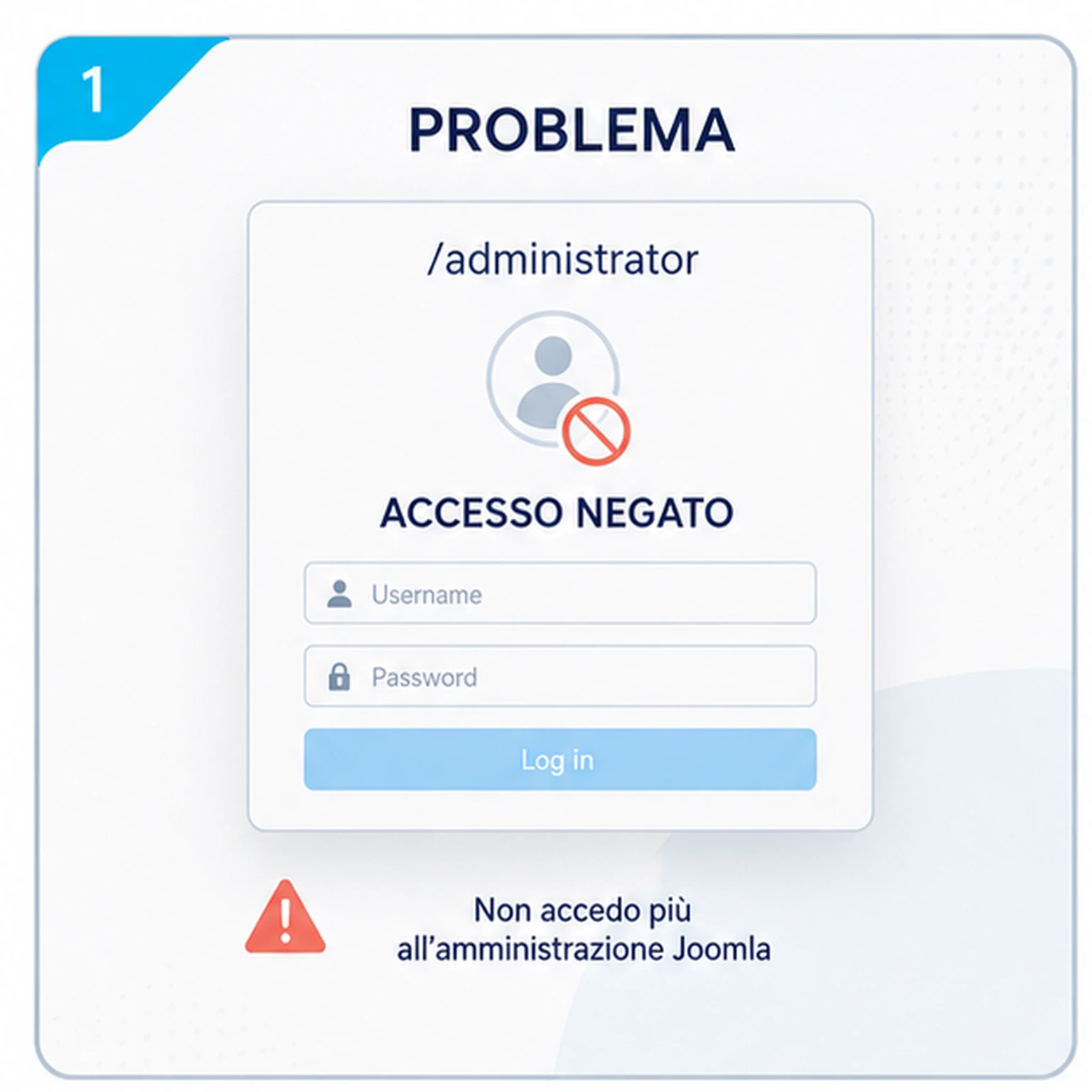 Non accedo più all'amministrazione Joomla