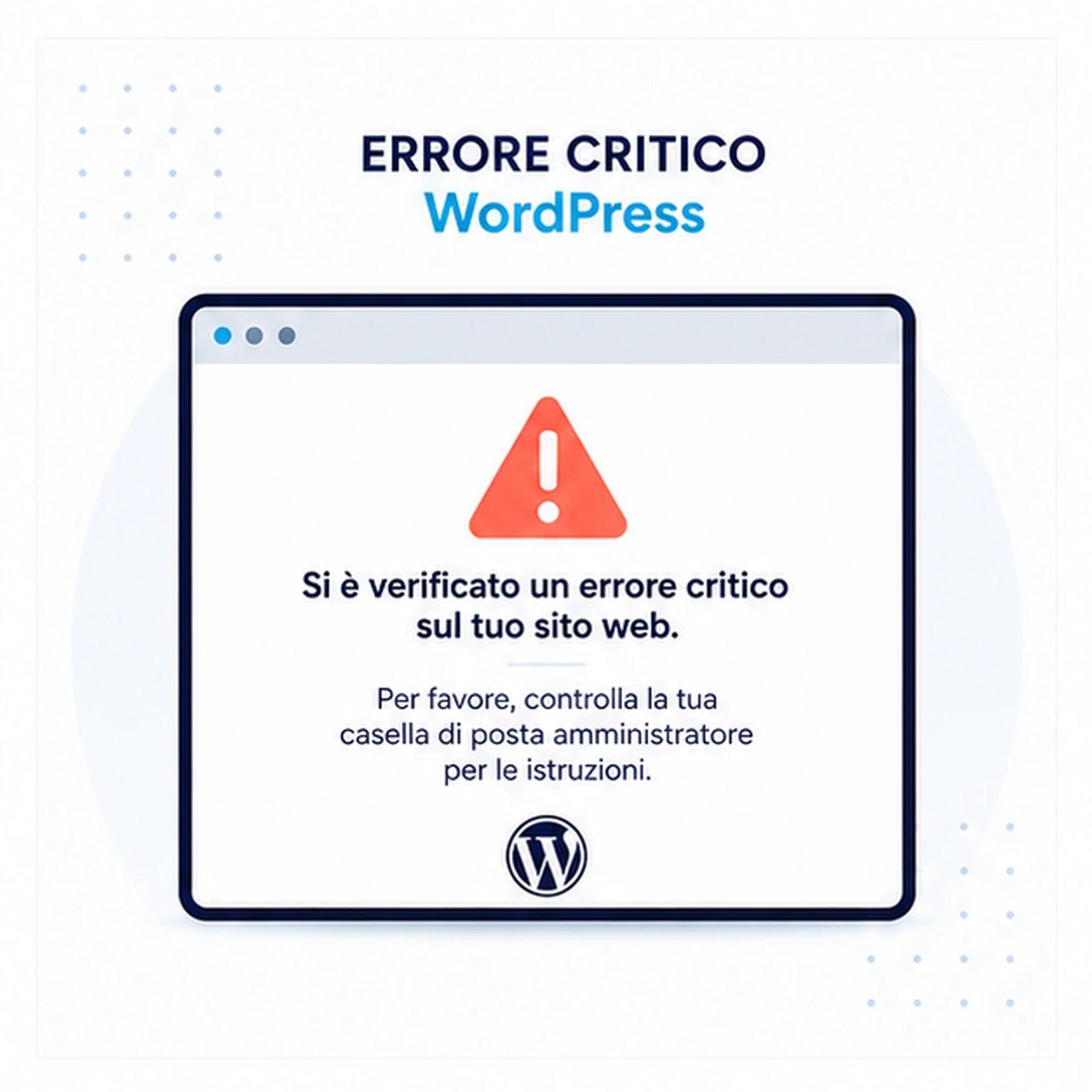 Errore critico WordPress
