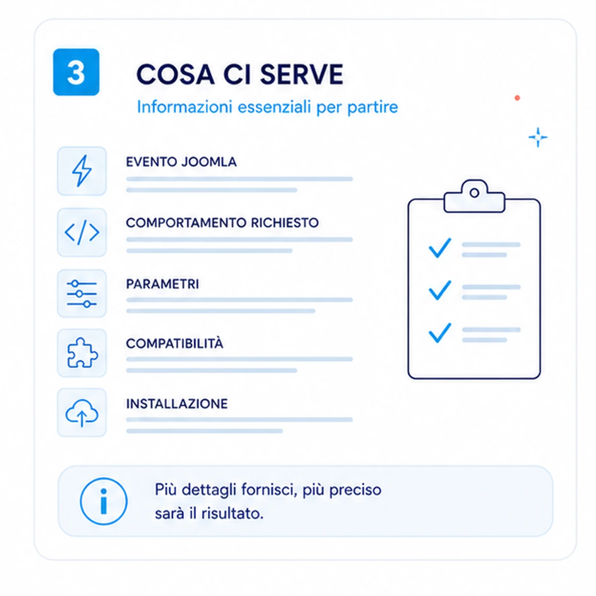 Controlli compresi: Creazione plugin Joomla personalizzato