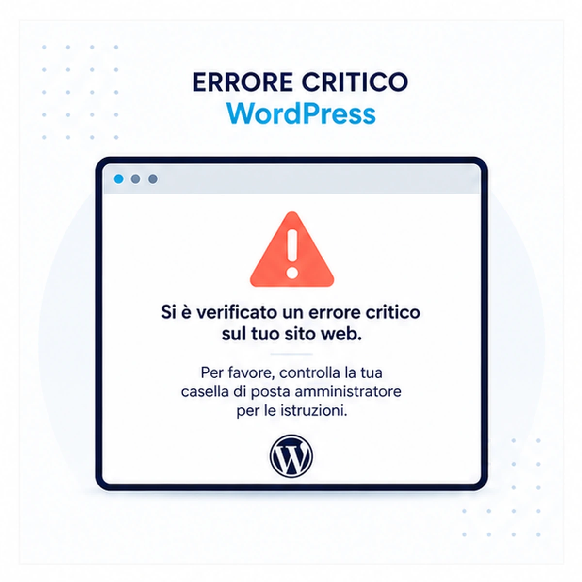 Errore critico WordPress