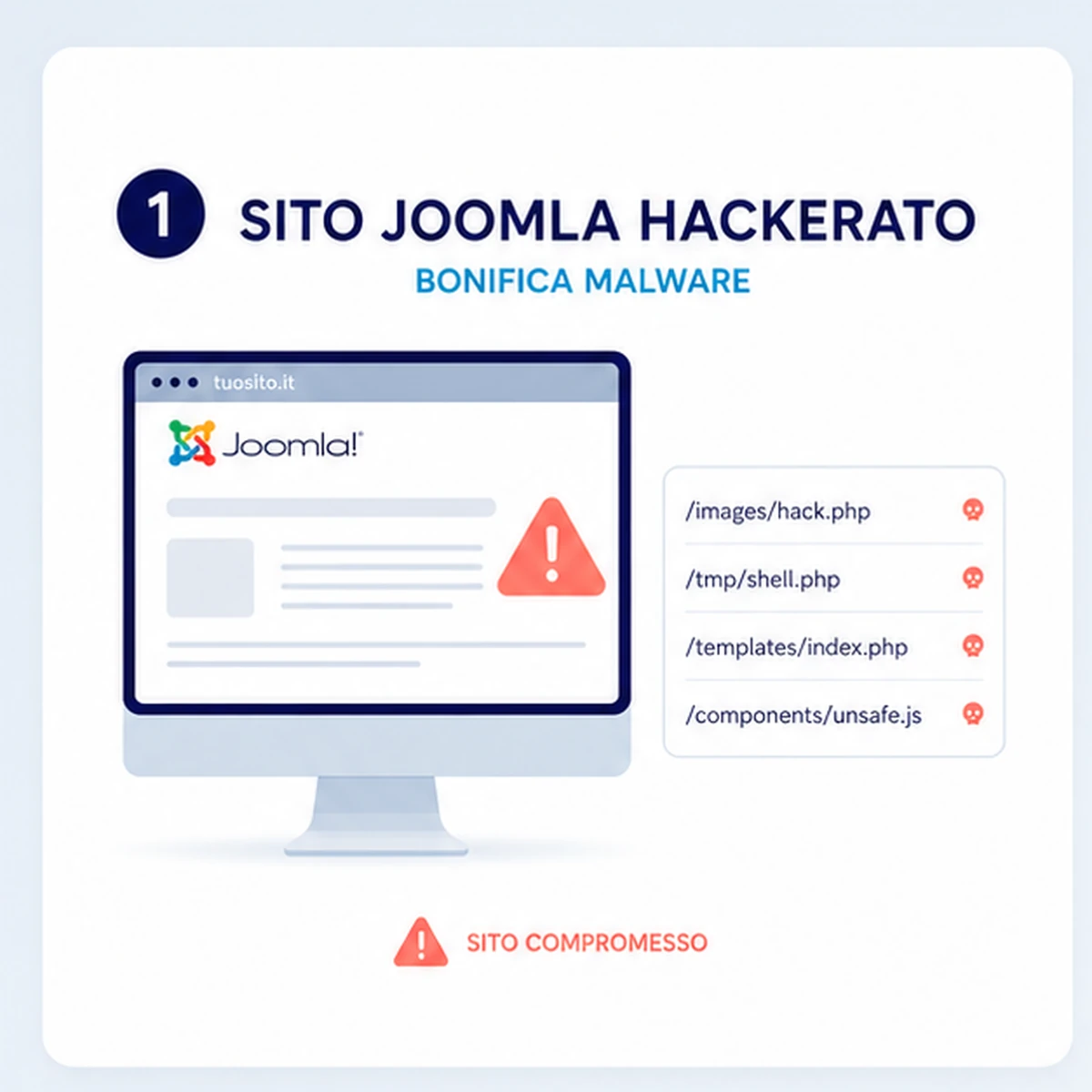Presentazione: Sito Joomla hackerato – bonifica malware