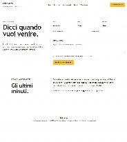 Sito Web professionale per ristoranti Orto Alto: modulo di richiesta di un tavolo