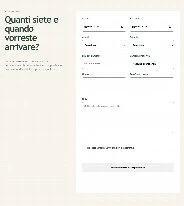 Sito Web professionale Aia Chiara: modulo di richiesta disponibilità