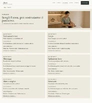 Sito Web professionale Aura Studio: trattamenti e servizi