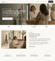 Sito Web professionale Aura Studio: homepage e presentazione del centro
