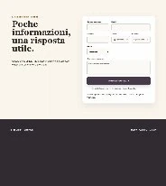 Sito Web professionale B&B Clean: modulo di richiesta disponibilità