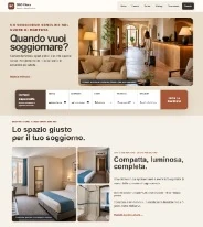 Sito Web professionale B&B Clean: homepage e presentazione della struttura