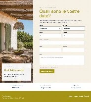Sito Web professionale Casa Levante: modulo di richiesta disponibilità