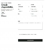 Sito Web professionale Casa Lieve: modulo di richiesta disponibilità