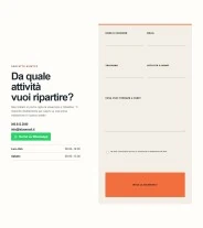 Sito Web professionale per fisioterapista Creativo: sezione contatti e modulo