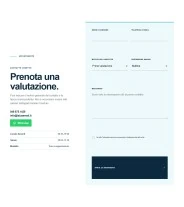 Sito Web professionale per fisioterapista Elegante: sezione contatti e modulo