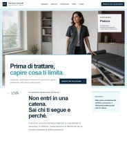 Sito Web professionale per fisioterapista Elegante: homepage e professionista