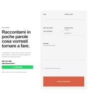 Sito Web professionale per fisioterapista Minimal: sezione contatti e modulo