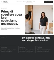 Sito Web professionale per fisioterapista Minimal: percorso e prima valutazione