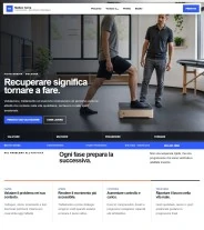 Sito Web professionale per fisioterapista Moderno: homepage e professionista