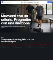Sito Web professionale per fisioterapista Moderno: percorso e prima valutazione