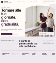 Sito Web professionale per fisioterapista Naturale: homepage e professionista