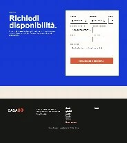 Sito Web professionale Casa 80: modulo di richiesta disponibilità