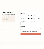 Sito Web professionale Linea Beauty Point: modulo di richiesta appuntamento