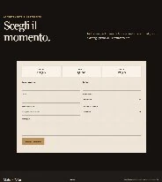 Sito Web professionale Luxury Dark: modulo di richiesta appuntamento