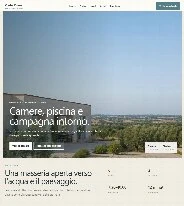 Sito Web professionale Masseria Vento Piano: homepage e presentazione della struttura