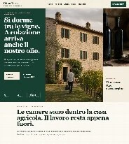 Sito Web professionale Olmo Nero: homepage e presentazione della struttura