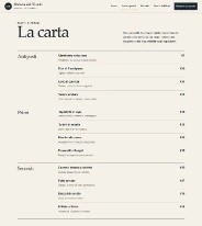 Sito Web professionale per ristoranti Osteria del Vicolo: menu e prezzi
