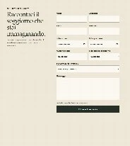 Sito Web professionale Podere Selva Chiara: modulo di richiesta disponibilità