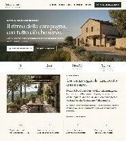 Sito Web professionale Podere Selva Chiara: homepage e presentazione della struttura