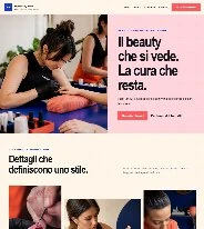 Sito Web professionale Pop Beauty Room: homepage e presentazione del centro