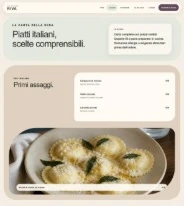 Sito Web professionale per ristoranti Riva: menu e prezzi