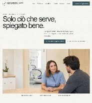 Sito Web professionale Studio Dentistico Di Valerio: homepage e presentazione dello studio dentistico
