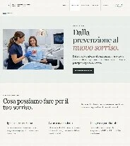 Sito Web professionale Studio Dentistico Elegante: prestazioni odontoiatriche