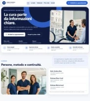 Sito Web professionale Studio Dentistico Istituzionale: homepage e presentazione dello studio dentistico