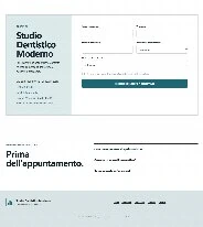 Sito Web professionale Studio Dentistico Moderno: modulo di richiesta ricontatto