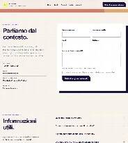 Sito Web professionale Studio Legale Innovazione: modulo di primo contatto