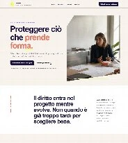 Sito Web professionale Studio Legale Innovazione: homepage e presentazione dello studio