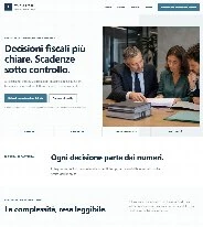 Sito Web professionale Studio Tributario: homepage e presentazione dello studio