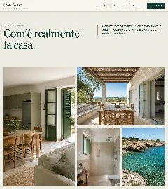 Sito Web professionale Casa Nerea: ambienti e soluzioni di soggiorno
