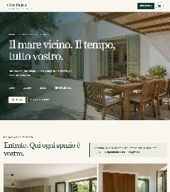 Sito Web professionale Casa Nerea: homepage e presentazione della struttura