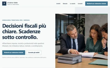Sito Web per Studi Tributari – Professionale