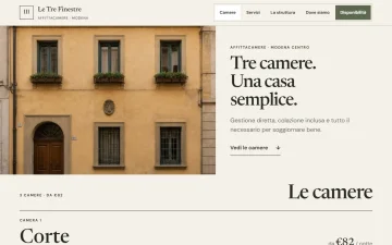 Sito Web per Affittacamere – Minimal